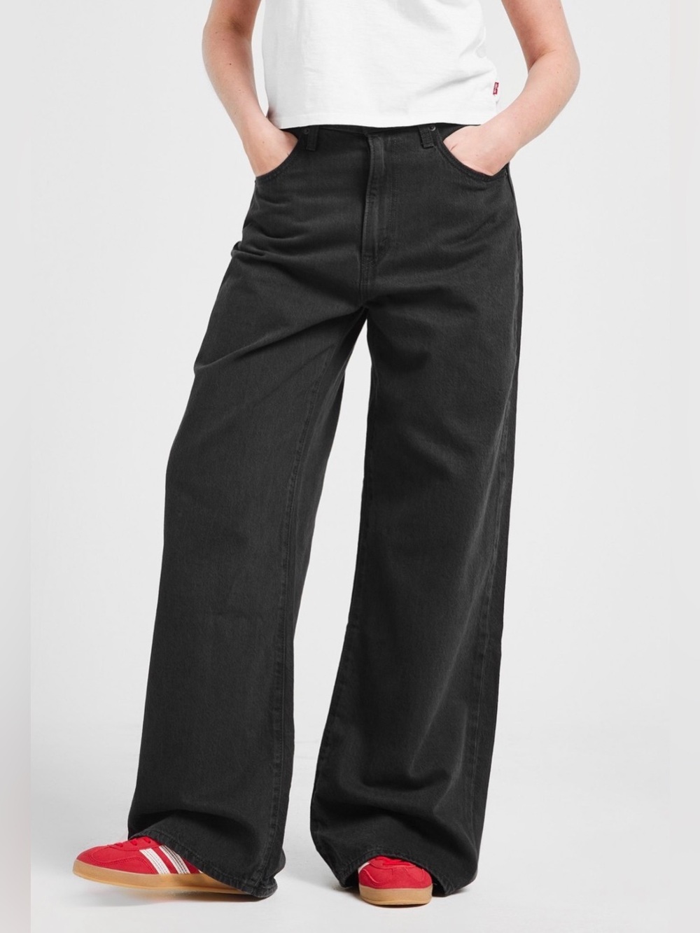 LEVI'S Cinch Baggy Jeans in Black